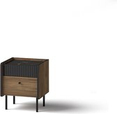 Prestigo P12 Nachtkastje - nachtkastje met lades - op hoge poten - industriële stijl - slaapkamermeubel - Maxi Maja