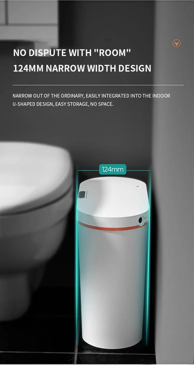 KOEYLE 2 Pack van 2,2 Gallon Automatische Touchless Garbage Can, kleine bewegingssensor Smart Trash Can, slanke waterdichte vuilnisbak voor slaapkamer, badkamer, kantoor, woonkamer, zwart KOEYLE 2 Pack van 2,2 Gallon Automatische Touchless Garbage Can, kleine bewegingssensor Smart Trash Can, slanke waterdichte vuilnisbak voor slaapkamer, badkamer, kantoor, woonkamer, zwart