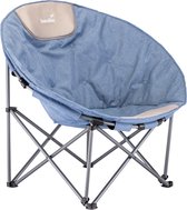 Skandika Kupari Moonchair XL – Campingstoel – Vouwstoel - Opvouwbare campingstoel, 150 kg gebruikersgewicht, zacht gevoerd, draagtas, comfortabele campingstoel, zithoogte 48 cm - Buiten, tuin, balkon – Maanstoel - 104 x 82 x 97 cm (BxDxH) – blauw