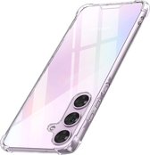 Schokbestendig Hoesje - Crystal Clear Back Cover Geschikt voor: Samsung Galaxy A55 5G | Transparante achterkant PC & TPU Bumper