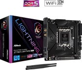 Bol.com Asrock Z790I LIGHTNING WIFI - Moederbord - Mini-ITX - Socket LGA1700 - Intel Z790 - DDR5 - Realtek ALC897 - 2.5GB LAN aanbieding