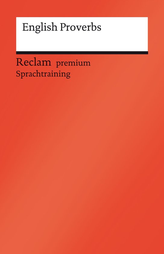 Reclams Universal-Bibliothek - English Proverbs - cover