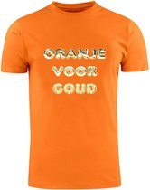 Oranje voor Goud Oranje T-shirt | Nederlands Elftal | EK Duitsland 2024 | Voetbal | Unisex | Trui | Sweater | Hoodie | Dames en Heren | Capuchon