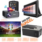 MiShar Euro 2024 Bundel - TV Beamer - Opblaasbaar Scherm 5x2 Meter - 16FT - Koelbox - EK 2024 - Voetbal fan - Oranje 2024 - Projector - Projector Scherm - Coolbox - Deal 2024 - UEFA - Duitsland