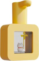 Distributeur automatique de savon pour Enfants – Savon à capteur de dessin animé sans contact (jaune – Cat porte-bonheur) distributeur automatique de savon