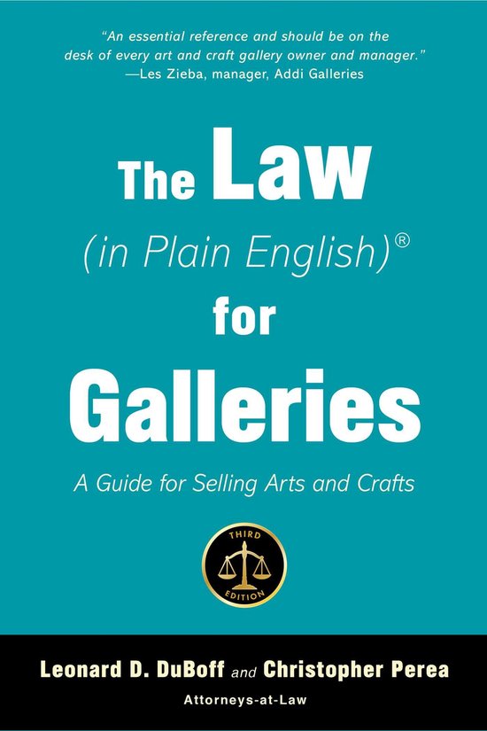 In Plain English-The Law (in Plain English) for Galleries - cover
