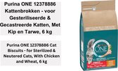 Purina ONE 12378886 Kattenbrokken - voor Gesteriliseerde & Gecastreerde Katten, Met Kip en Tarwe, 6 kg