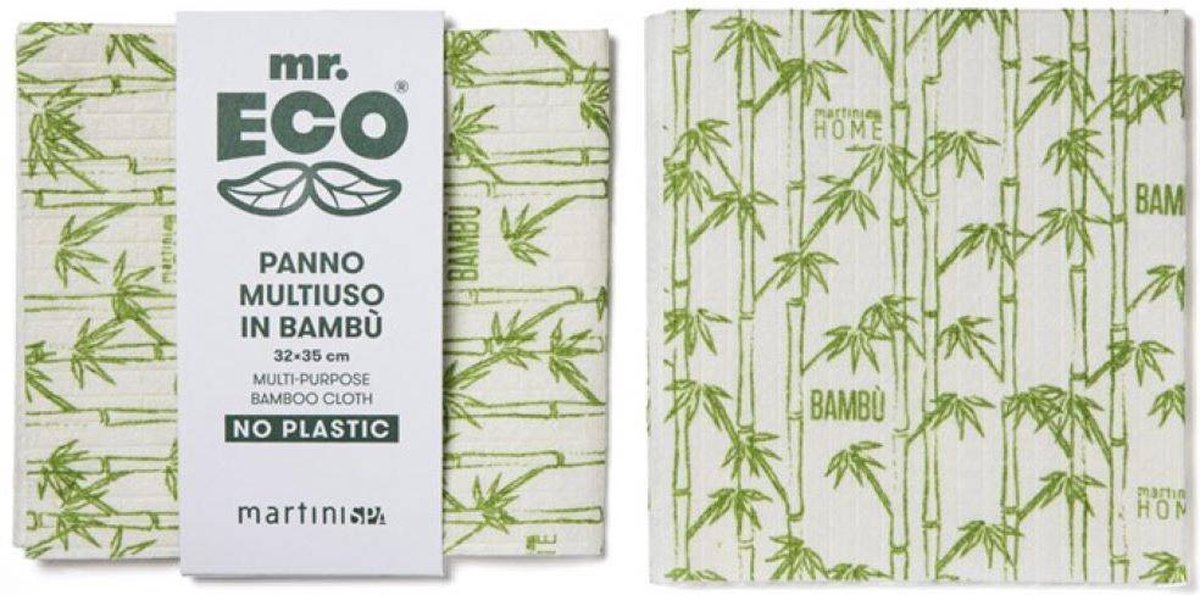 Mr. Eco multifunctionele reinigingsdoek Bamboe | 32 x 35 cm