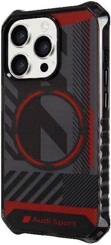 Coque arrière Audi IML Sport ( Compatible MagSafe) - Convient pour Apple iPhone 15 Plus (6,7") - Zwart