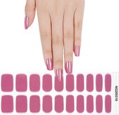 Gel Nail Wraps – Gel Nagel Wraps – Gel Nail Stickers – Gel Nagel Folie - UV lamp – Pink Glitter