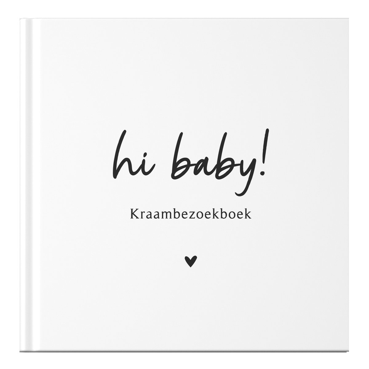 Fyllbooks - Kraambezoekboek - Kraamtijd - Invulboek voor Kraambezoek - Kraamboek - Zwart Wit - Geschikt voor: 66 Gasten