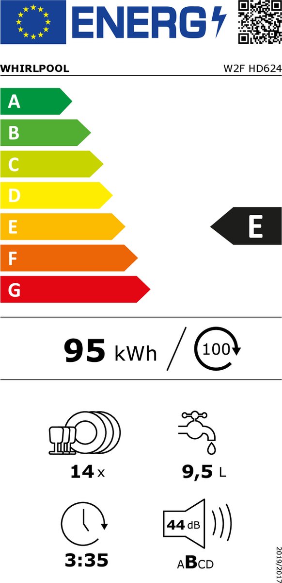 WHIRLPOOL W2FHD624 19000 W, 220-240 V, 50 Hz, 850 x 600 x 590 mm, 43.1 kg thumbnail 2
