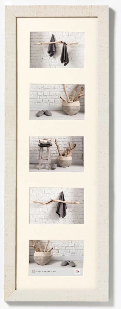 Walther Home - Houten lijst - Fotoformaat 5x10x15 cm - Wit