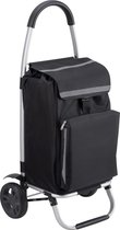 Stellar Boodschappentrolley - Boodschappentrolley met extra grote banden - Boodschappentrolley met koelvak - Afneembare en regenbestendige tas - Opvouwbare shopper - Boodschappentrolley - Boodschappenwagen - Boodschappen trolley