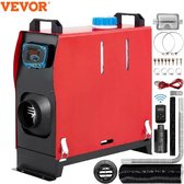 KBK® Diesel Luchtverwarmer - Standkachel - Heater voor camping - Auto verwarming - 8KW 12V - Rood