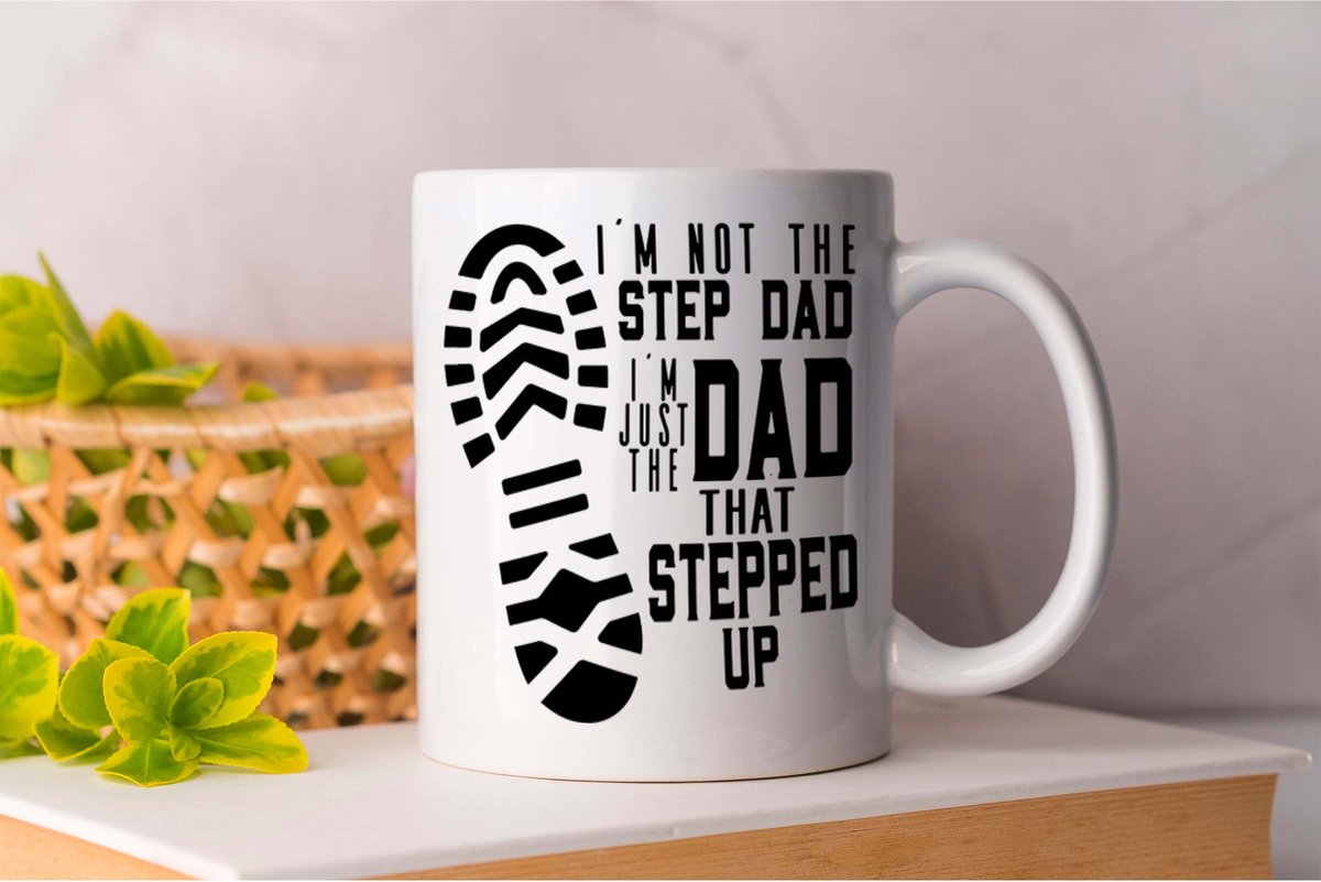 Mok I am Dad that Stepped Up - vader - dad - beste vader ter wereld - verjaardag - unisex - vaderdag - best dad in the world - father - liefde