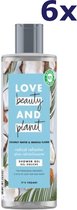 6x Love Beauty & Planet Douchegel - Radical Refresher 400 ml