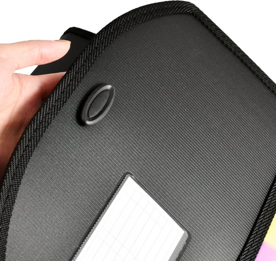 KONVINIT Leuke mappen, uitbreidende bestandsmap organizer, 5 pocket map met labels plastic map met verdelers voor papierwerk, grijs KONVINIT Leuke mappen, uitbreidende bestandsmap organizer, 5 pocket map met labels plastic map met verdelers voor papierwerk, grijs
