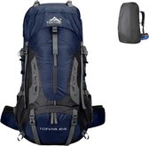 Avoir Avoir®- 70L Backpacks- Grote Lichtgewicht Nylon Hiking Rugzak- Waterdicht - Duurzaam - Verstelbare Schouderbanden - Ademend - Voor Outdoor Avonturen-Donker Blauw