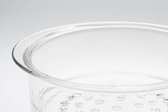 Stoominzet van glas rond ø 20 cm - Universeel voor kookpan en braadpan - Voorzichtig bereiden van groenten en babyvoeding bamboo steamer