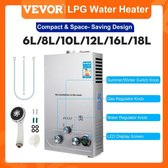 VEVOR - LPG Warmteboiler - 16 Liter - Propaan Boiler - Camping Douche - Buitendouche - Tuindouche - Inclusief Douchekop