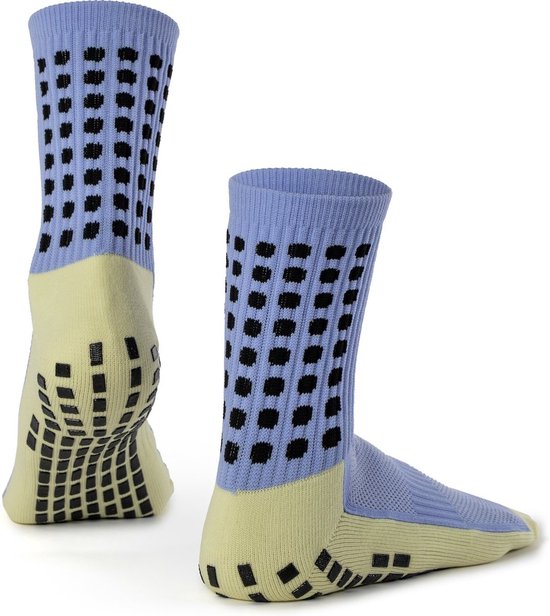 Jumada's - gripsokken - prestatie - grip - voetbal - tennis - anti blaren - licht blauw