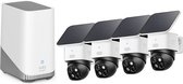 eufy Security SoloCam S340 - Caméra extérieure 360 ​​° 4 PACK + Homebase 3 - Avantage du bundle