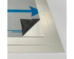Aluminium vlakke plaat - 1mm, 400x400mm
