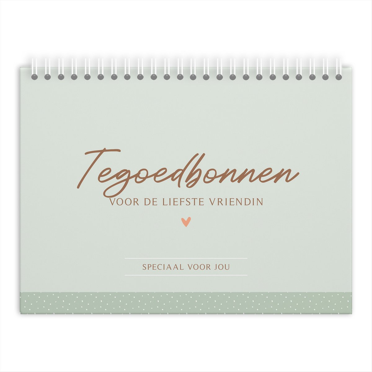 Fyllbooks - Tegoedbonnen Boekje Voor de Liefste Vriendin - 10 Tegoedbonnen - 3 Zelf Invullen - Invulboekje - Tegoedbon Cadeau Vriendin - Groen