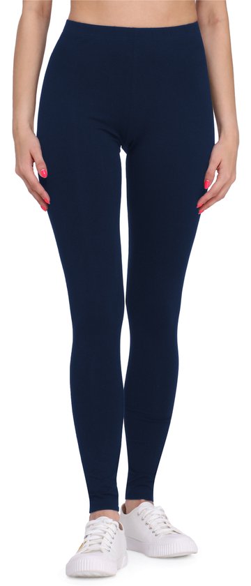 Bellivalini BLV-BLV50-147-LE Dames Leggings - Sport - Vrijetijdsbroek - Lang - Viscose - Sporbroek - Yogabroek - Donkerblauw - M