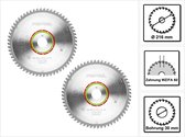 Festool set speciale cirkelzaagbladen 2x HW 216 x 30 x 2,3 mm WZ/FA60 216 mm ( 2x 500123 ) 60 tanden
