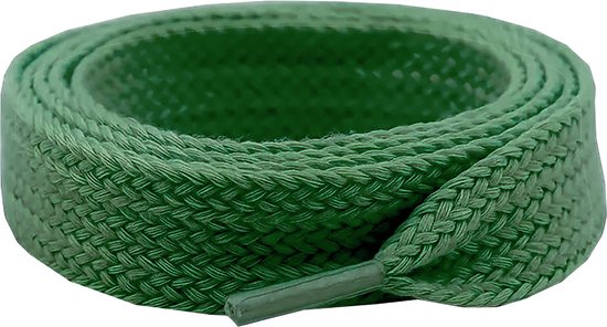 Hypedpair Veters - 120CM - 2CM Wijd - Groen - Green - Laces - o.a. geschikt voor Adidas Campus 00s