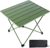 Campingtafel, klaptafel, camping, draagbare campingtafel, inklapbaar met aluminium tafelblad, ultralicht, aluminium klaptafel met draagtas voor kamperen, wandelen, vissen, grillen