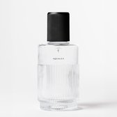 AQUALEX Nova Dark Black glazen fles met opdruk BRUIS water - 75 cl - 750 ml - Karaf - Waterkan - Glas