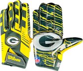 Wilson Adult NFL Stretch Fit Gloves Team Green Bay Packers