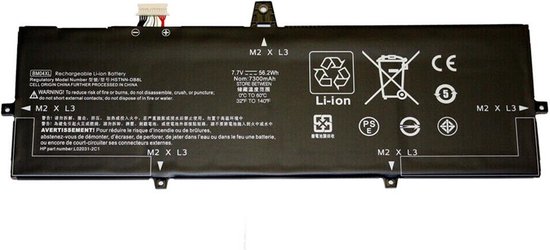 Batterie Compatible pour HP Elitebook X360 série 1030 (G3-G4) - 7,7 V 6800 mAh - P/N : BM04XL