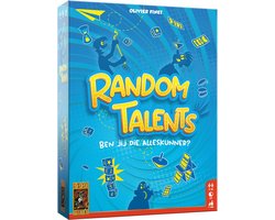 foto van 999 Games - Random Talents - Partyspel - Hilarische opdrachten - Gezelschapsspel - Actiespel - Nederlandstalig - 2 tot 18 spelers
