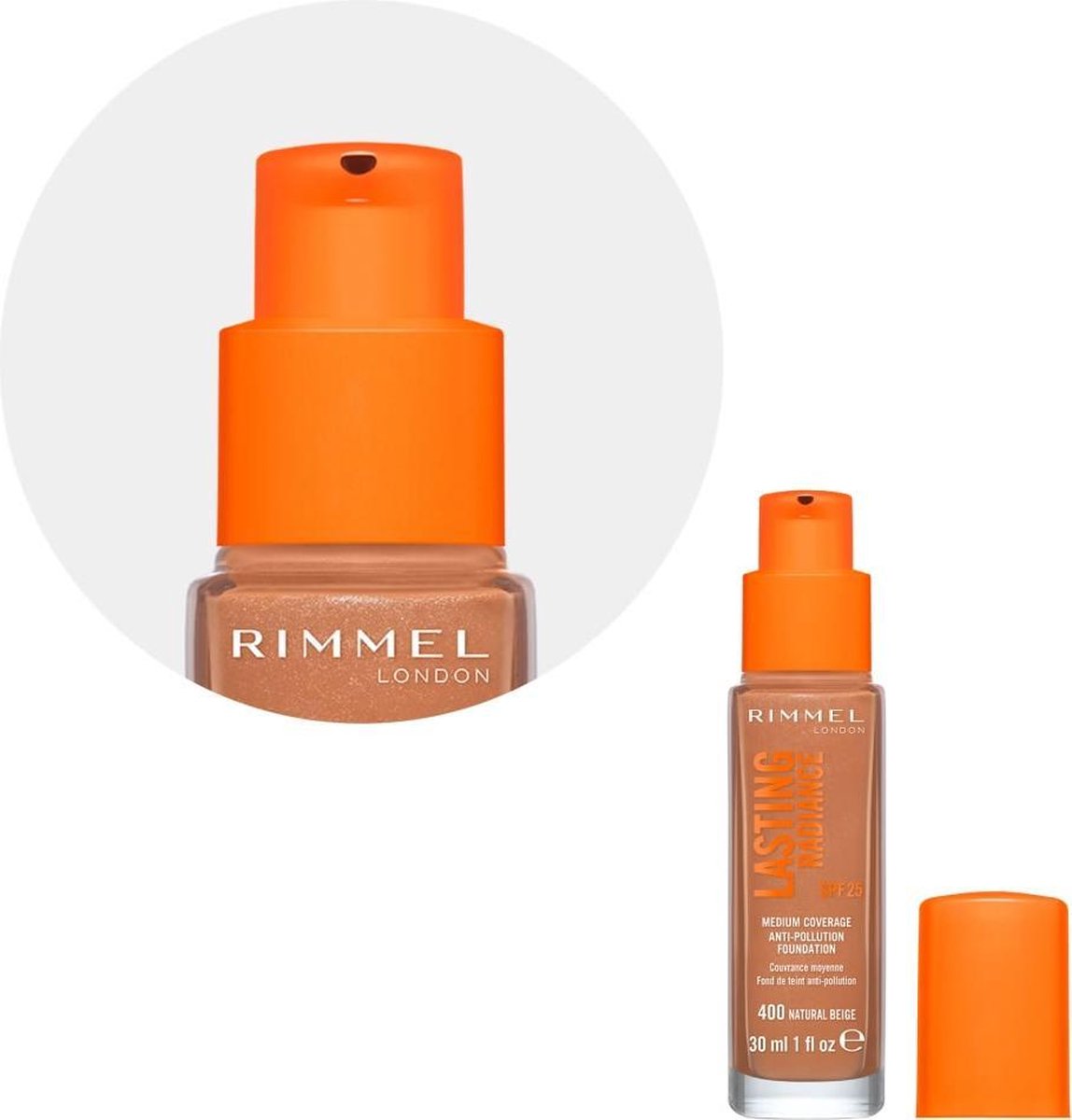 Rimmel Lasting Radiance Foundation - 400 Natural Beige