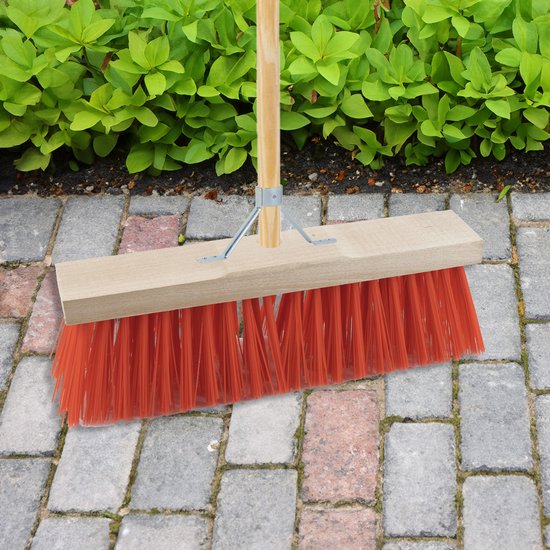 Sorex Bezem buiten - 32 cm - steel 150 cm - incl. stokhouder - harde bezem - straatbezem van Sorex — afbeelding 4