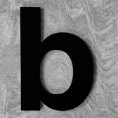 Logixbox - Huisletter - b - NIET Boren, Maar Plakken - Type Zwart/75/Bold/b