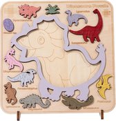 Houten Montessori Puzzel - Dieren thema