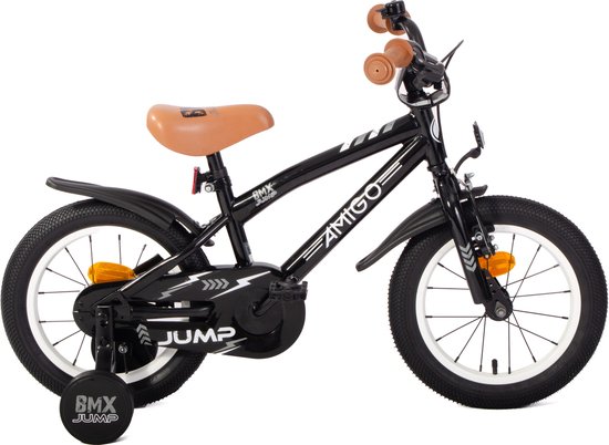 AMIGO BMX Jump Jongensfiets Inch - Kinderfiets voor tot Jaar - Met Zijwieltjes