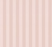 Papier peint non tissé Romantico de style Empire à rayures 10,05 m x 0 m rose