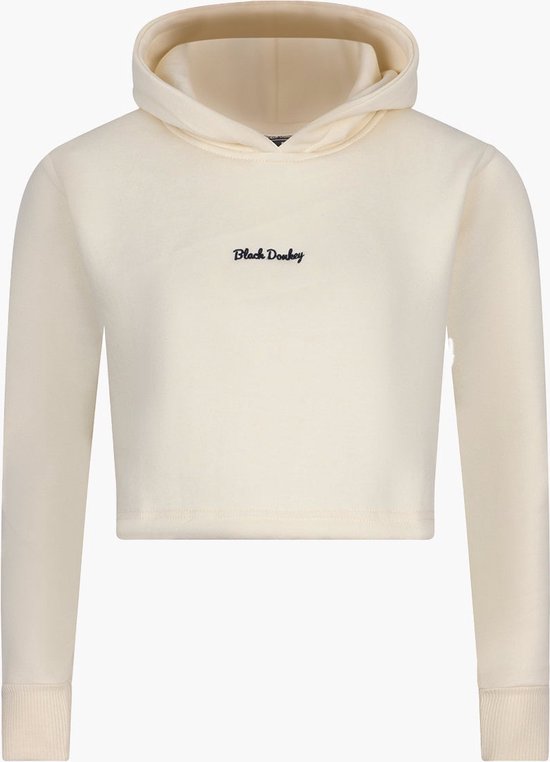 Daily Crop Hoodie I Cream