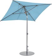 Leco - Parasol - 160x200 cm - Inclinable 30° - Protection UV - Structure Aluminium - Turquoise