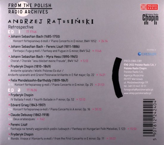 Andrzej Ratusiński: From the Polish Radio Archives vol. 6 [2CD]