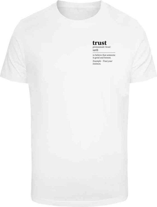 Mister Tee - Trust Definition Heren T-shirt - Wit