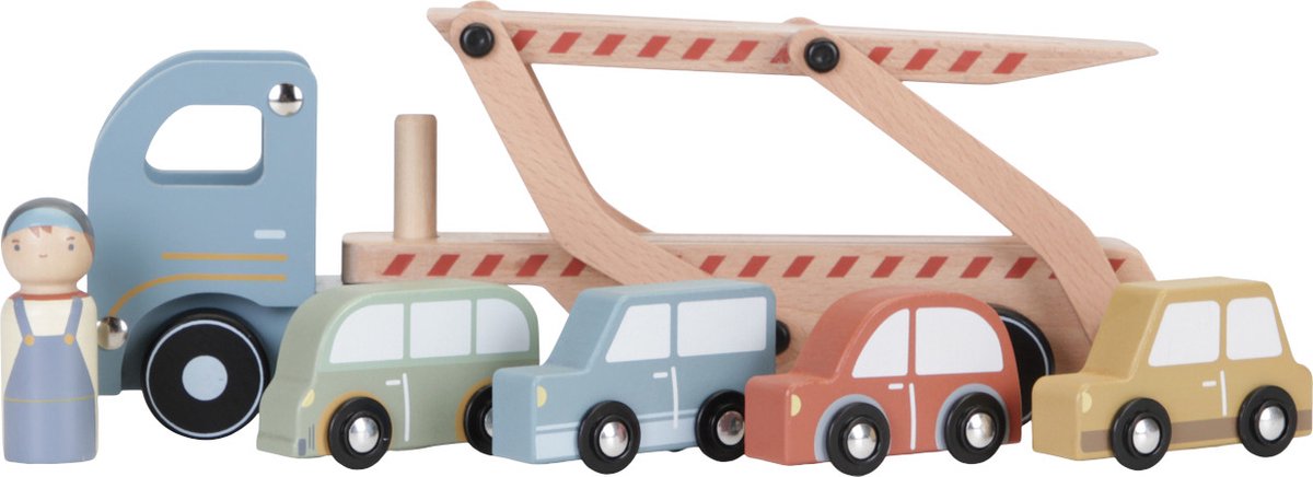 Little Dutch Houten Truck Transportwagen FSC — afbeelding 6