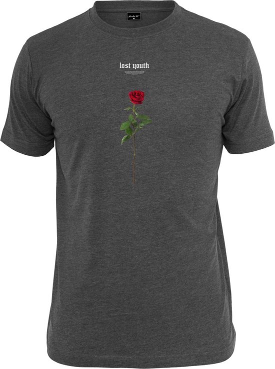 Mister Tee - Lost Youth Rose Heren T-shirt - M - Grijs