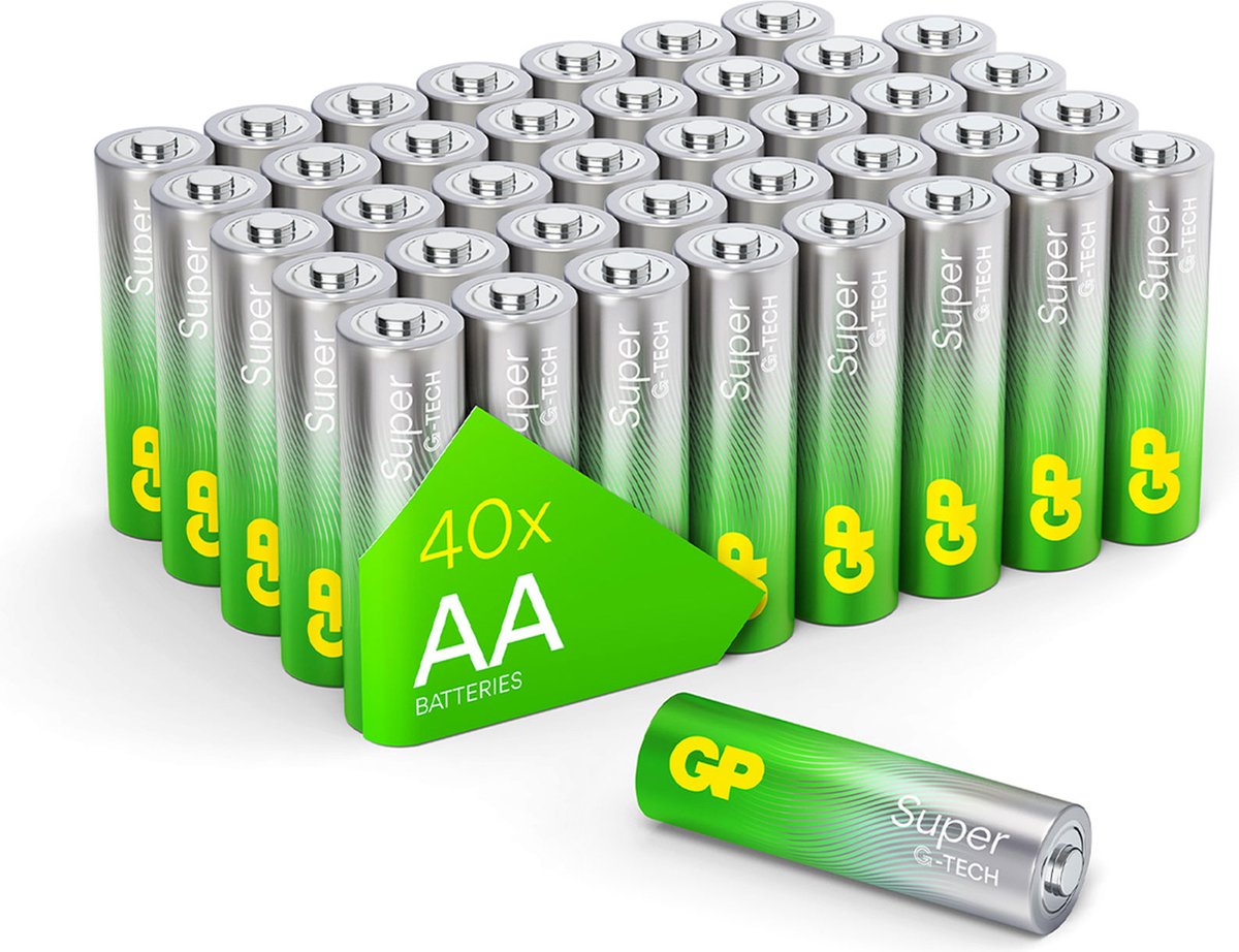 GP Super Alkaline AA batterijen - 40 stuks